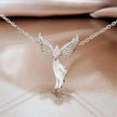 Diamond Modern Angel Pendant Necklace for Women