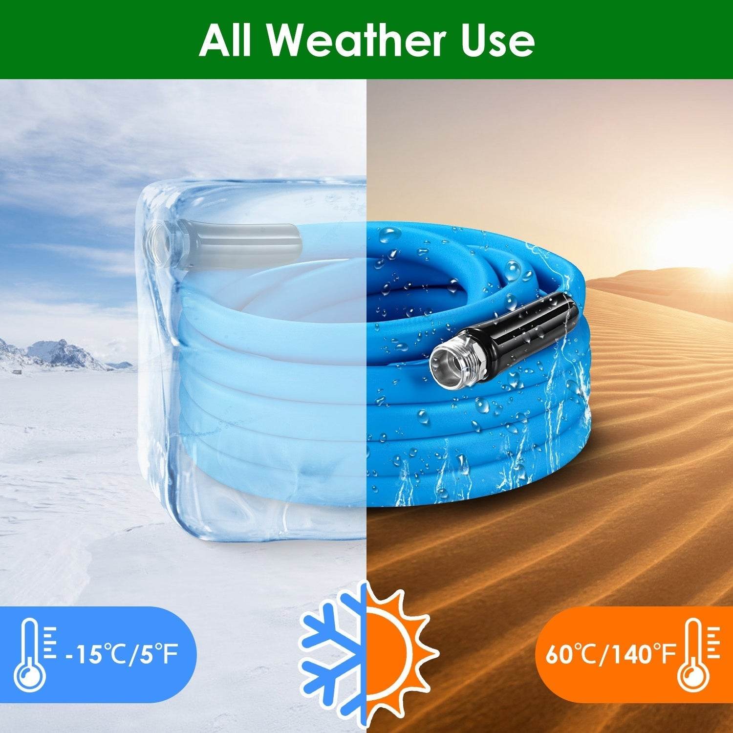 Non-Expanding Flexible Garden Hose Heavy Duty PVC Water Hose