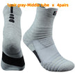 Cotton Blend Ankle Socks – Black, White & Gray | Short & Middle Tube