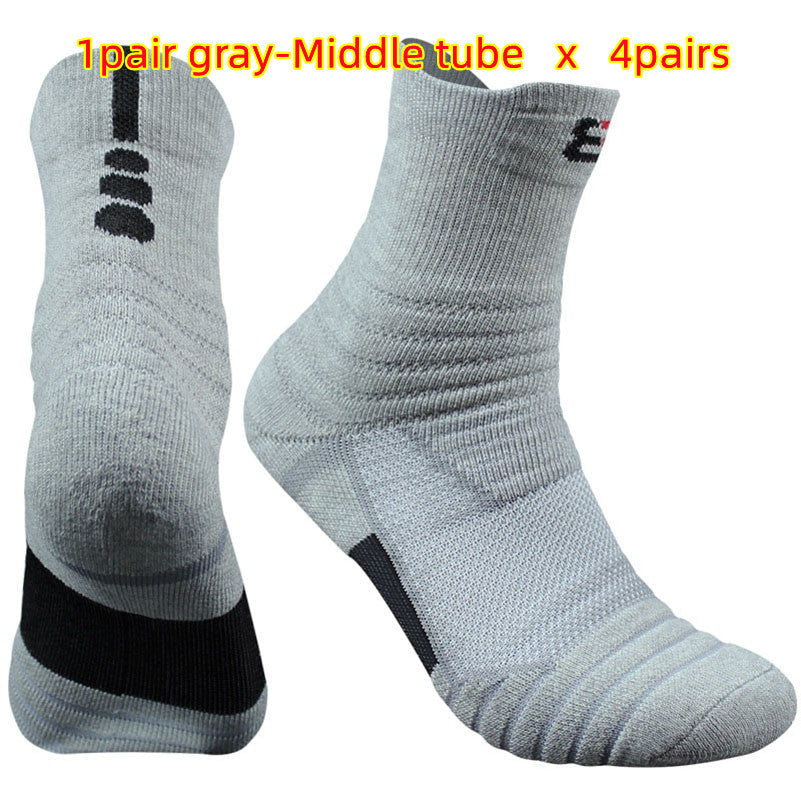 Cotton Blend Ankle Socks – Black, White & Gray | Short & Middle Tube
