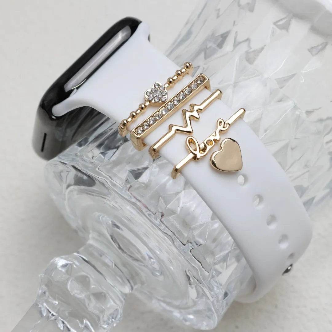 DIY Decorative Buckle Silicone Watch Strap Accessories