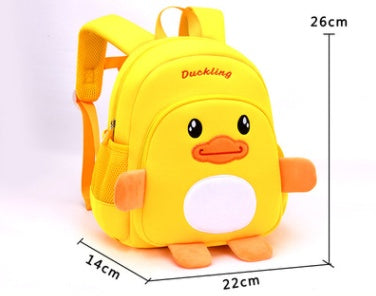Cute Animal Kids Anti-Lost Neoprene Backpack – Kindergarten School Bag for Toddlers (9 Styles)