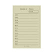 Daily Weekly Notepad Planner Tearable Message Memo Book