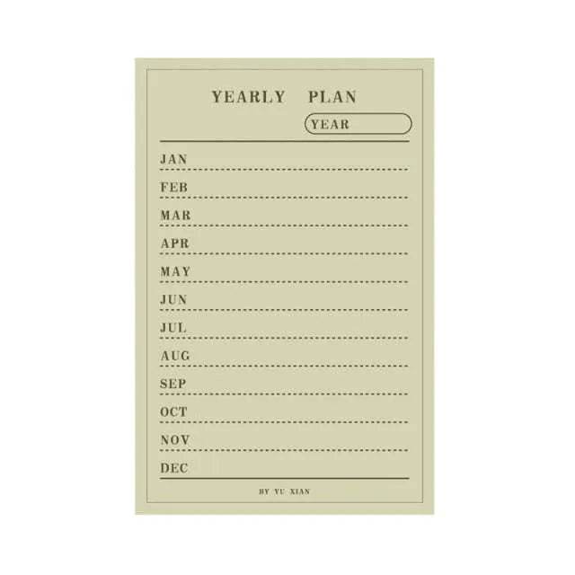 Daily Weekly Notepad Planner Tearable Message Memo Book