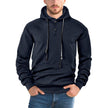 Mens Hooded Sweater – Polyester Pullover Hoodie with Long Sleeves