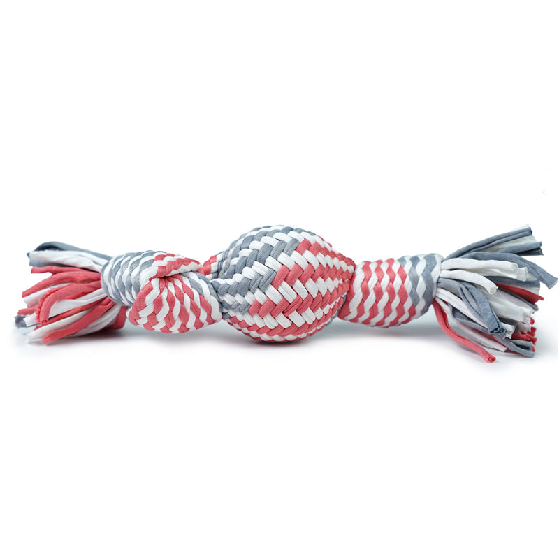 Dog Rope Toy with Squeaker (Ball shape)