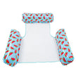 Inflatable Pool Float Lounger – Foldable Striped Floating Row for Adults