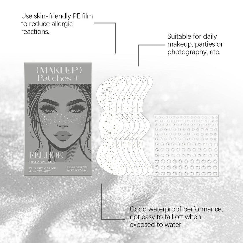Glitter freckles - Speckles Makeup Patches  - Easy Freckles