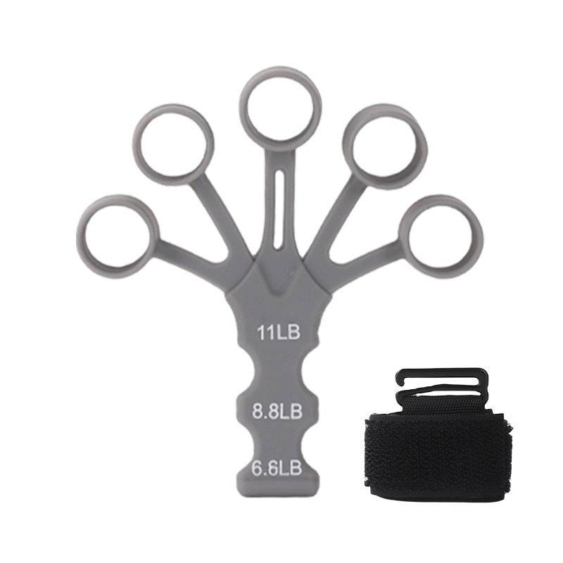 Silicone Finger Exerciser & Hand Strengthener – Finger Trainer for Guitar, Arthritis, Injury Recovery & Grip Strength