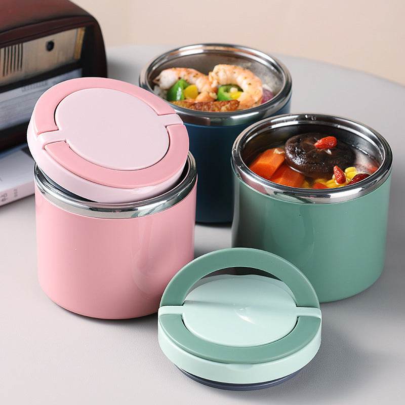 Portable Minimalist Stainless Steel Thermal Insulated Lunch Container