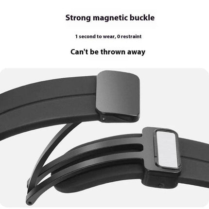 Applicable Watt4 Strap Silicone Magnetic Folding Buckle Watch Band