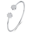 Moissanite Minimalist Platinum Bracelet – S925 Silver & GRA Certified