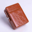 Bag Metal Clip Leather Cigarette Flip Cigarette Case