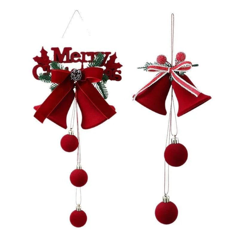 Exquisite Christmas Shop Windows Tree Hanging Decorations Ornaments Festival Party Atmosphere Decoration Props Christmas Bells