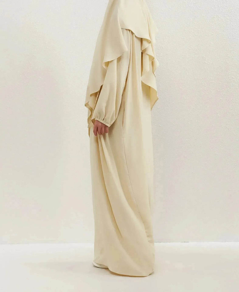 Hijab Abaya for Umrah Two piece Dress with Headscarf Arabwear for Women Jalabiya for Women