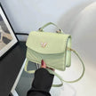 Ladies Leather Square Shaped Flap Quilted Crossbody bag for women