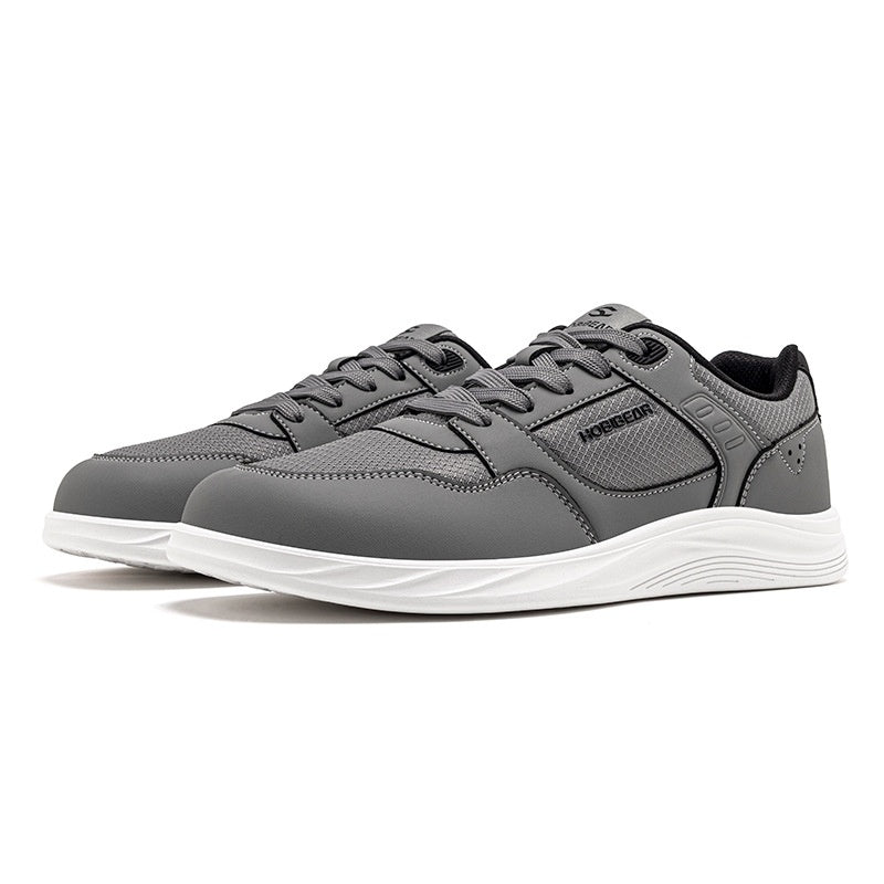 Color-Block Wide Toe Sneakers – Breathable Mesh, Soft Sole, Sports-Casual