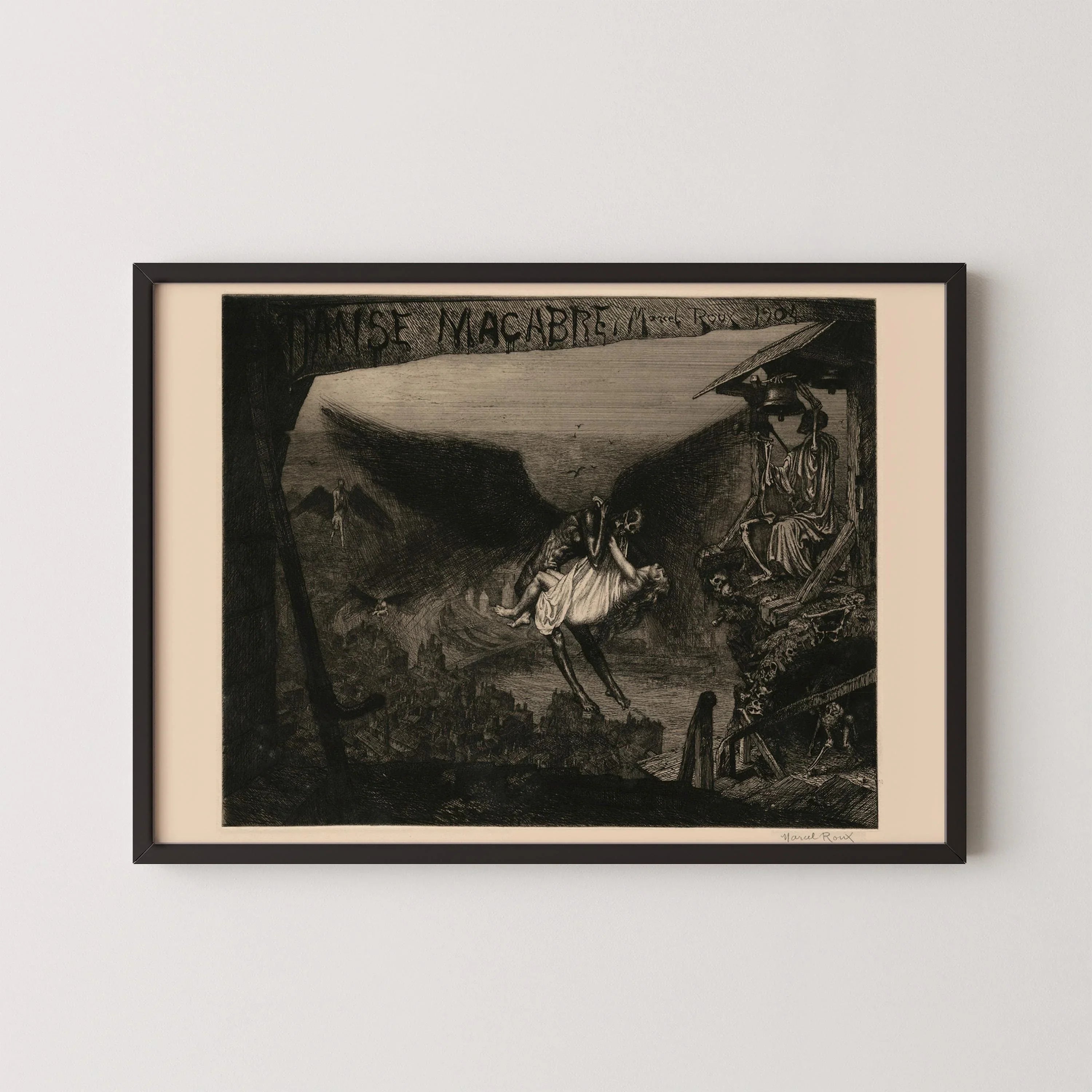 Danse Macabre Giclee Print: Terrifying Symbolist Art, Marcel Roux