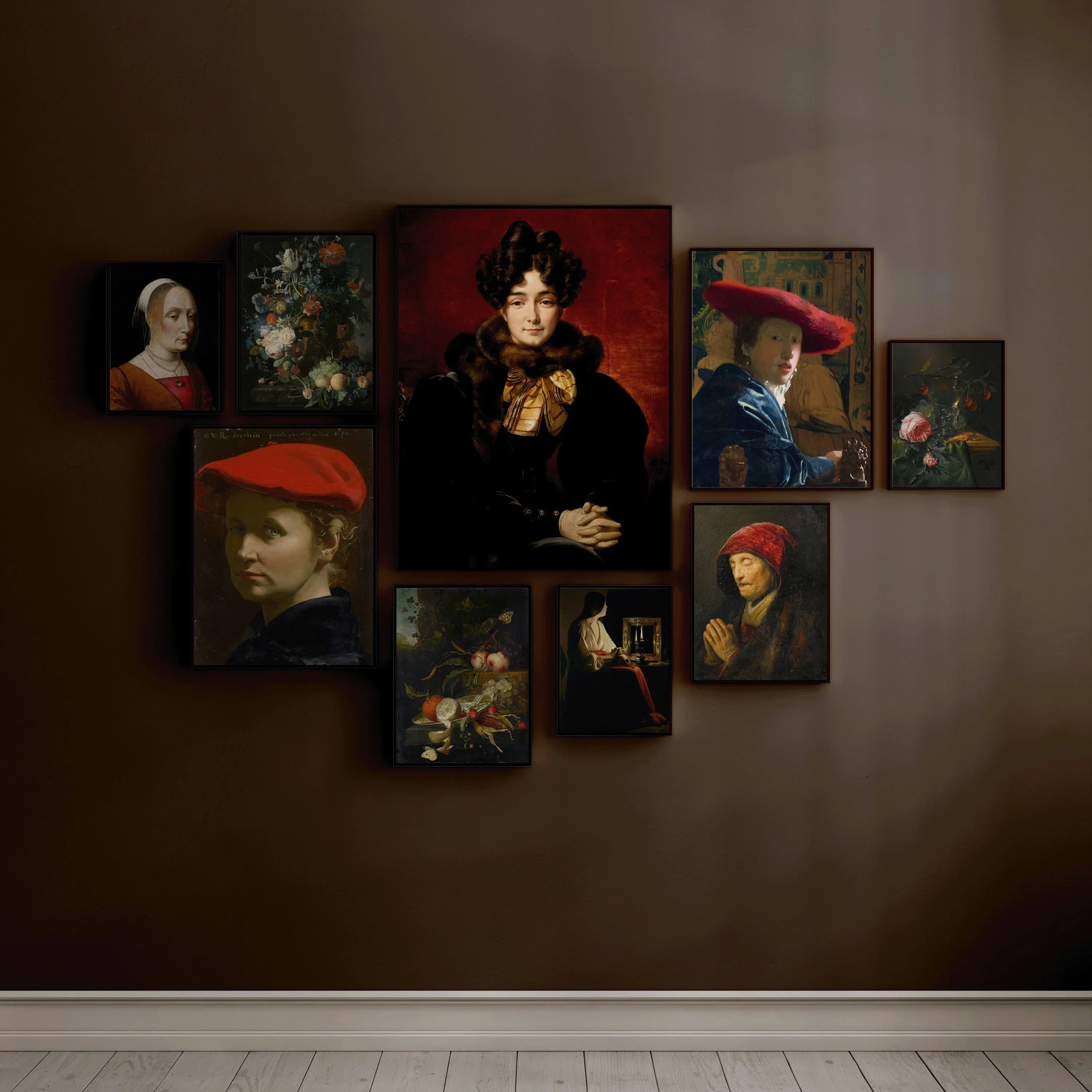 Dark Academia Art Print: Ghirlandaio Portrait, Museum Quality