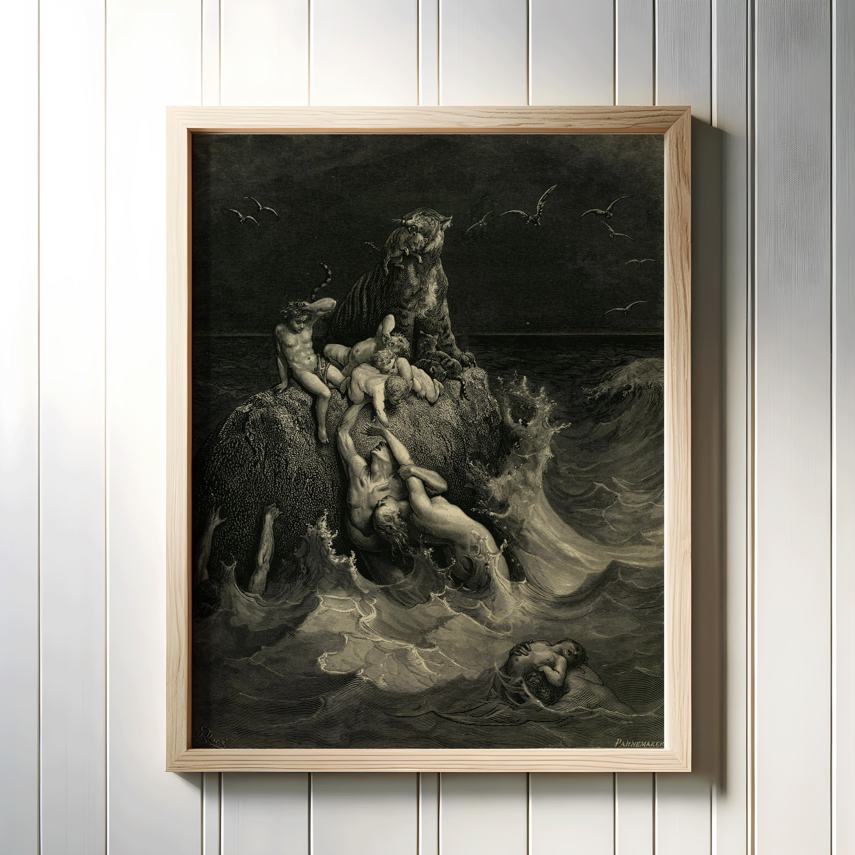 Dark Visions Wall Art: Mythical Spiritual Prints Set