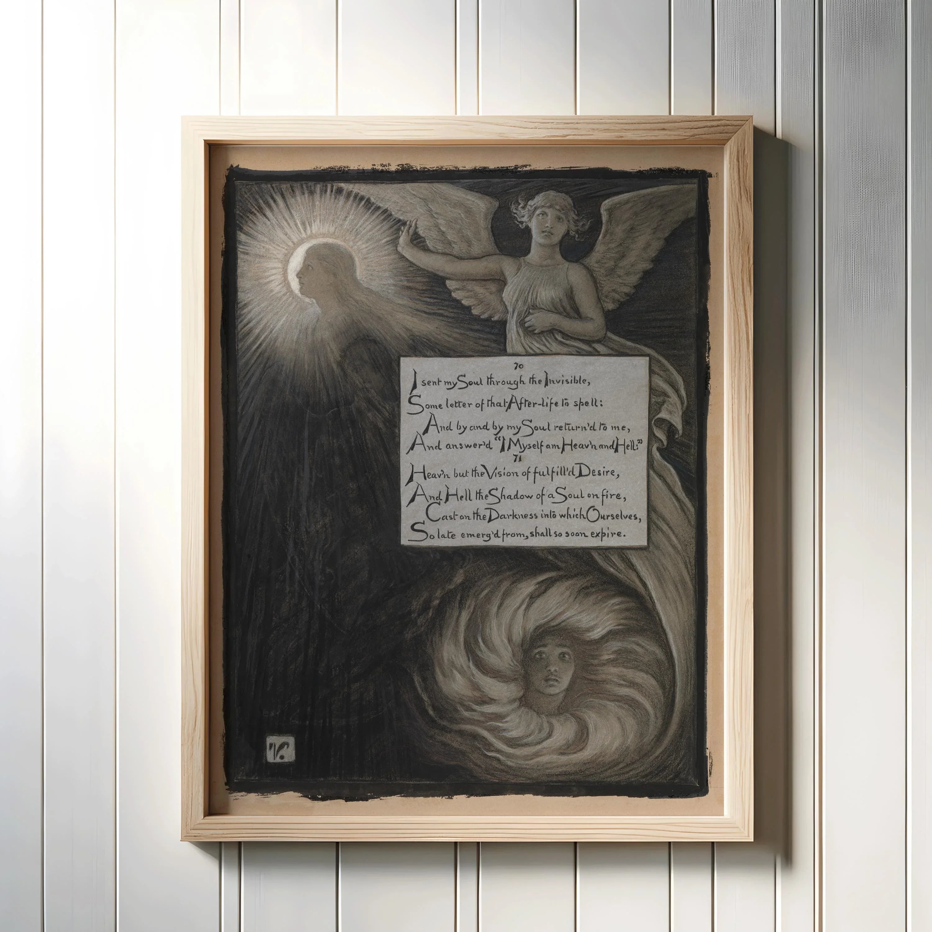 Dark Visions Wall Art: Mythical Spiritual Prints Set