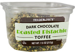Trader Joe's Dark Chocolate Roasted Pistachio Toffee, 212g
