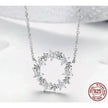 Dazzling Starry Night: 925 Silver Necklace & Ring Set With Cubic Zirconia