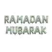 Eid Mubarak Foil Balloon Set – Silver Gold Rose Gold Letter & Crescent Balloons