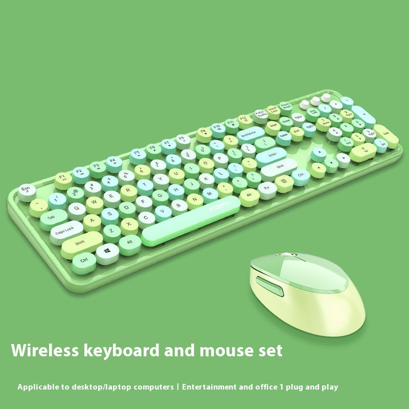 Wireless Keyboard and Mouse Set – Colorful Ergonomic Combo for Home and Office Canada
