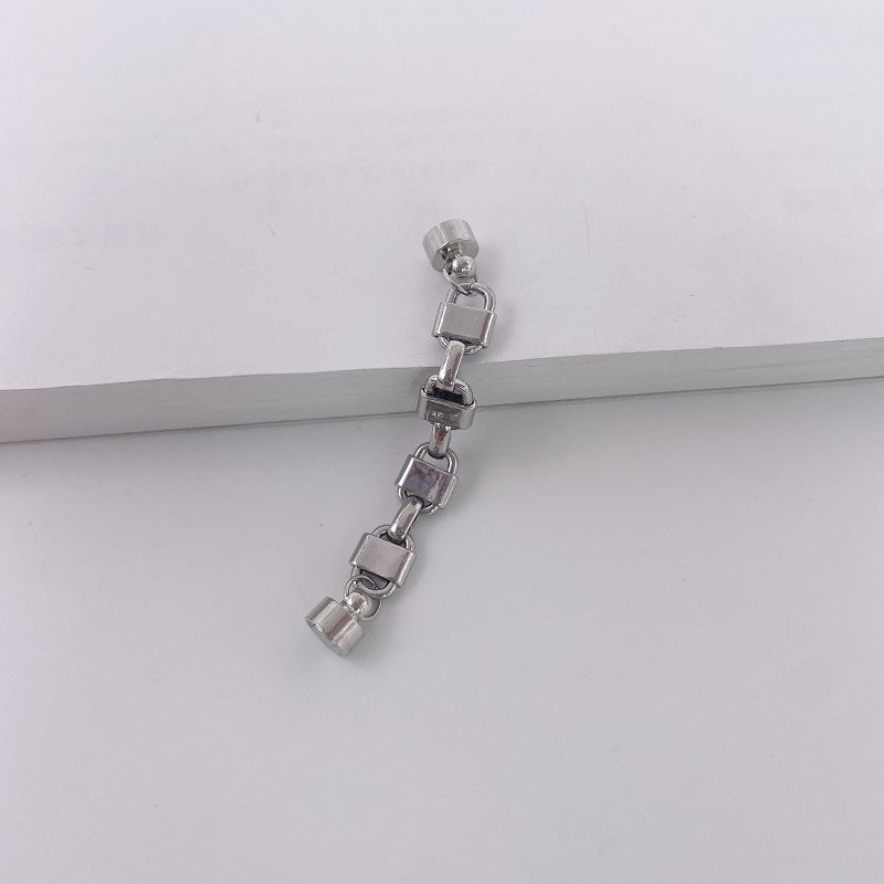 Chain Metal Magnetic Ear Bone Clip Earrings – No Piercing Vintage Alloy in Gold, Silver & Black