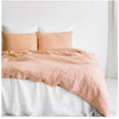 Pure Linen Washed Fabric Duvet Cover and Bed Sheet Set