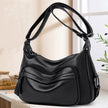 Women's Multi-Pocket PU Leather Shoulder Bag – Large Capacity Crossbody Hobo