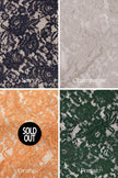 Floral Cotton Blend Lace Fabric: 54