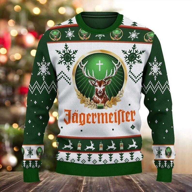 Round Neck Sweater – Printed Youth Pullover in Polyester Blend