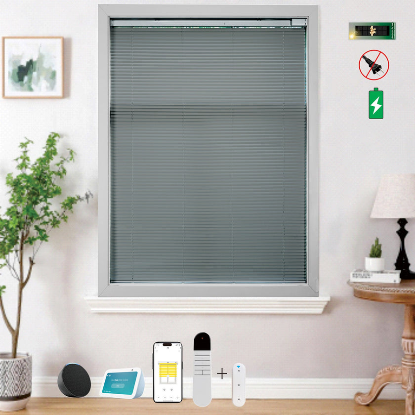 Equipped With A 15 Channel Remote Control Solar Charging Panel, Electric Blinds, Intelligent Remote Control Curtains, Silent Sunshades, Detachable Rechargeable Lithium Batteries
