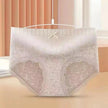 Women's Plus Size Nylon Lace Mid-Waist Slimming Briefs Shaping Underwear