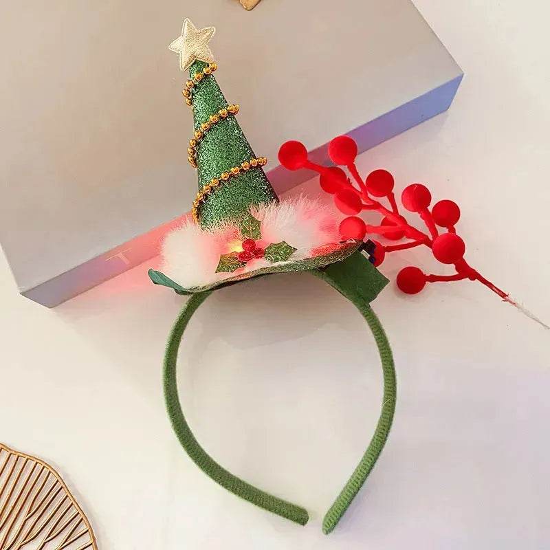 Christmas With Light Headband Snowflake Women's