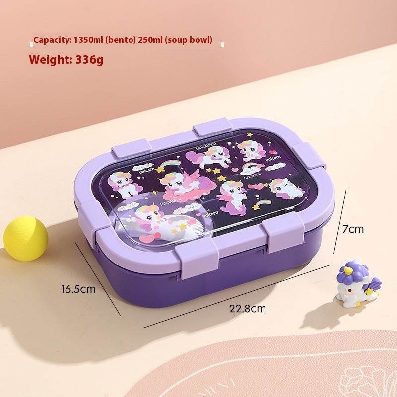 Kids Plastic Lunch Container Bento Lunch Box