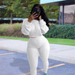 Ladies Autumn 2pcs Athleisure wear Outfit set