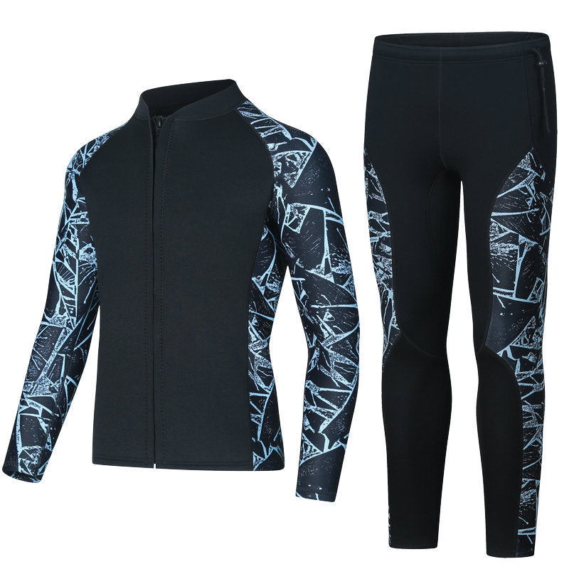 3mm Split Wetsuit | Long Sleeve Snorkeling Diving Suit Unisex Canada | S-XXXL