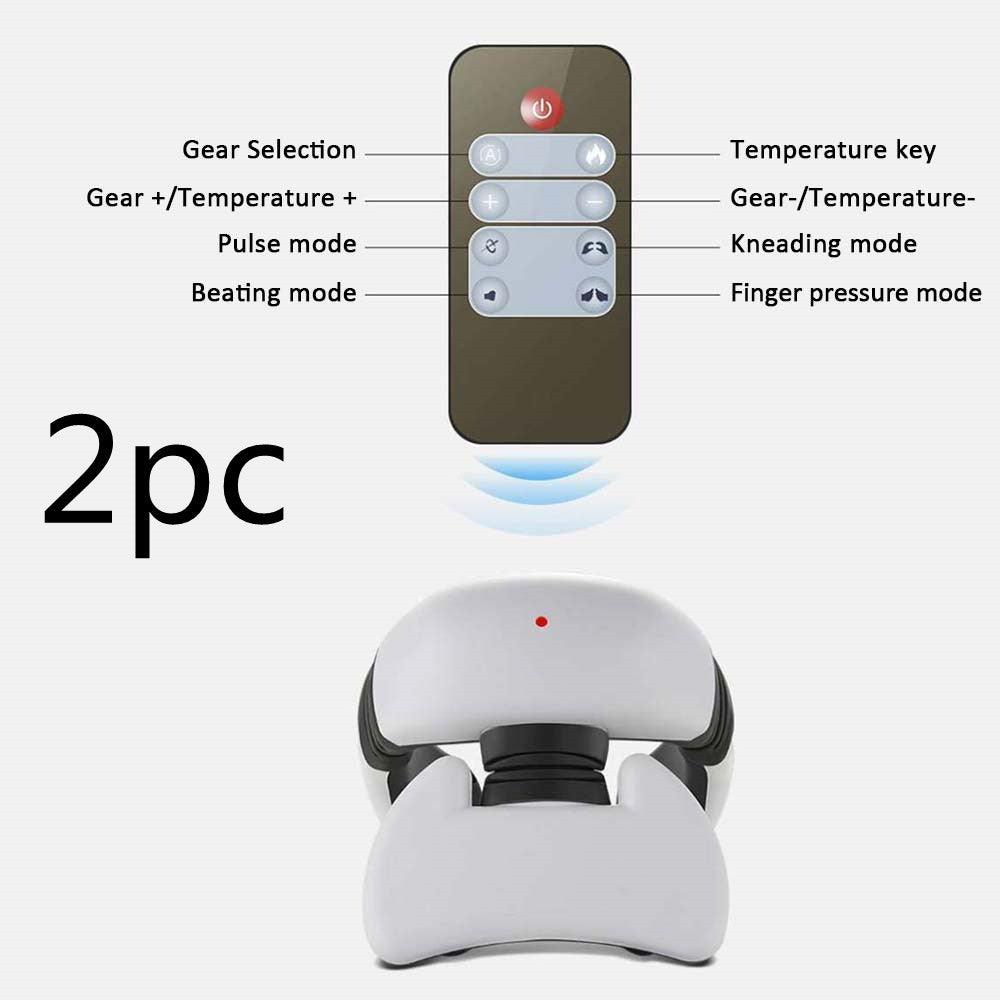 Smart Electric Pulse Neck & Back Massager – 4-Head Pain Relief Device with Heat