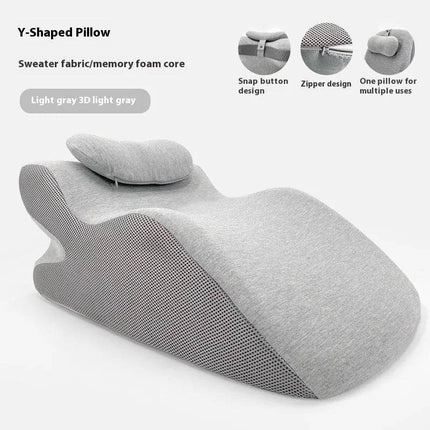 Sleeping Y-shaped Pillow Bed Watch Mobile Phone Memory Foam Pillow Neck Protector