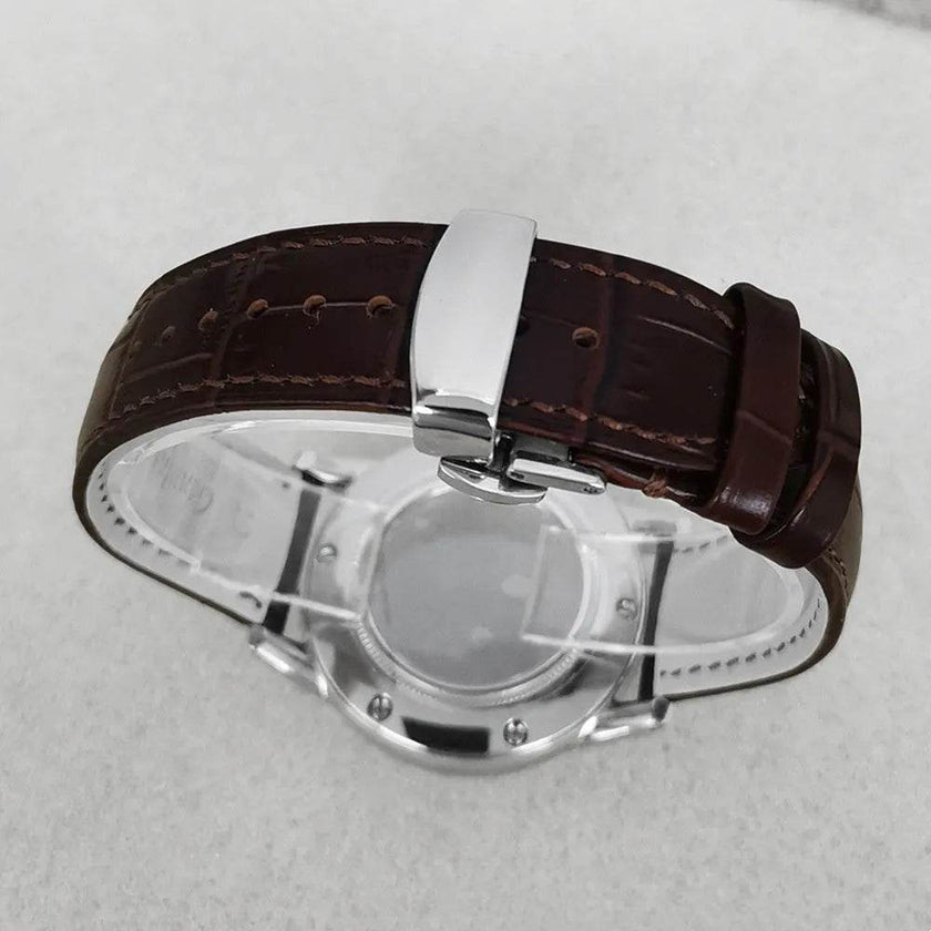 Watch Case 39mm Leather Watch Strap