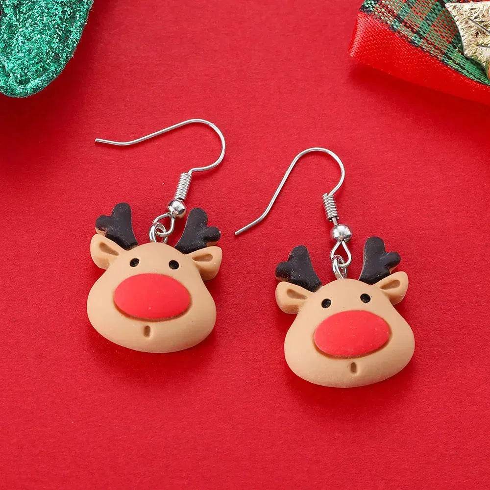 Creative Cartoon Christmas Earrings Fashion