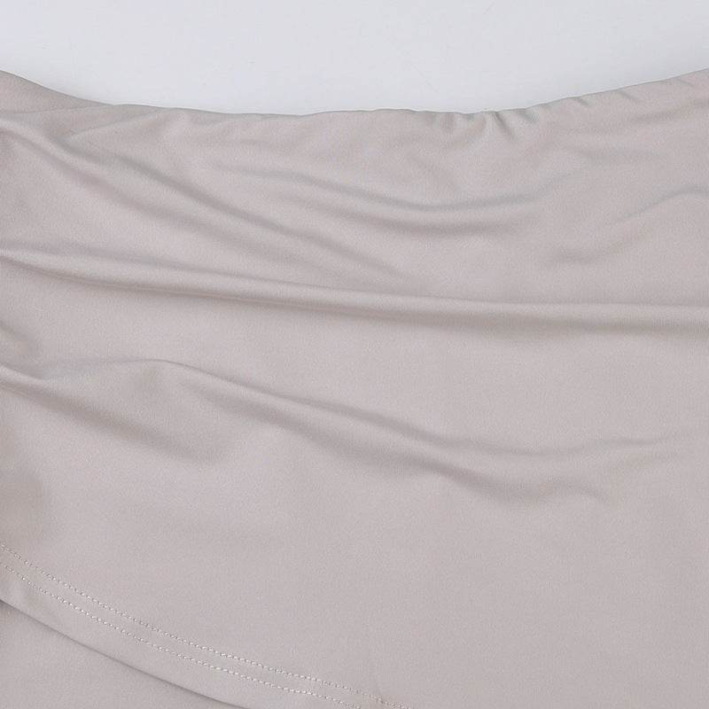 High Waist Irregular split Long Skirt