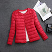 Women's Lightweight Short Inner-wear Round-neck Thermal Jacket