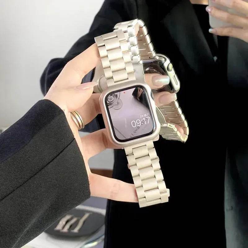 Women Replaceable Stainless Steel Chain Watch Band for iwatch