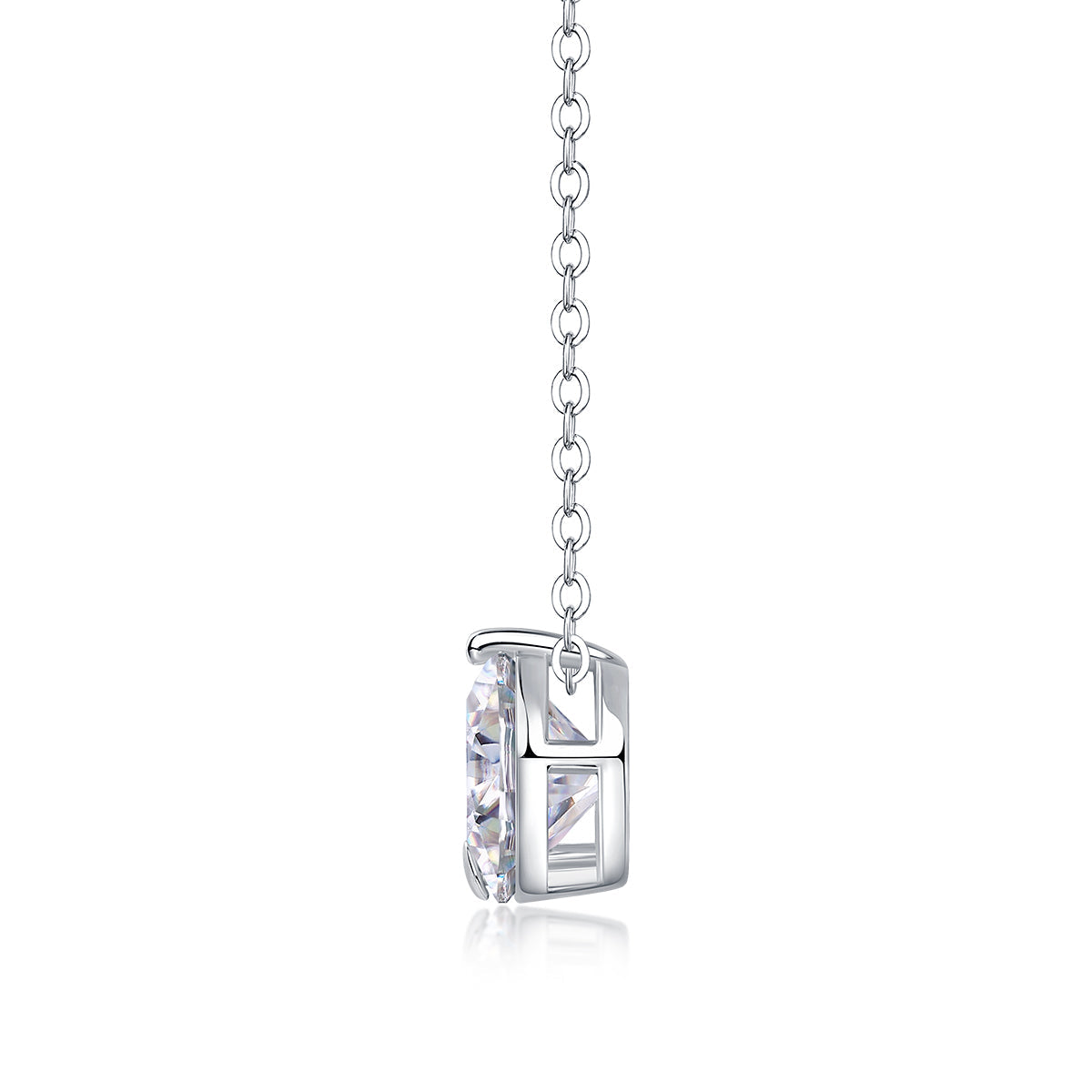Simple Pleasure - Top-quality Moissanite Fashionable Light Luxury Jewelry Pendant Necklace S925 Silver Plated Platinum