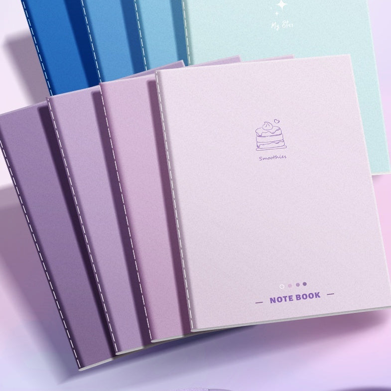 Gradient Colour Notebook – Aesthetic Pastel Student Notepad with Style Options