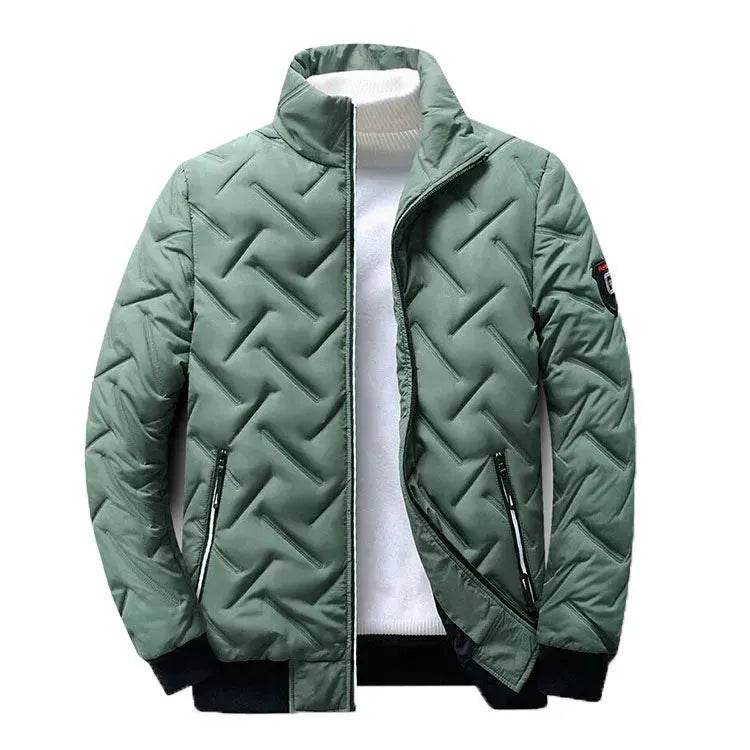 Men's Autumn Winter Coat Short Stand Collar Lightweight Down Jacket